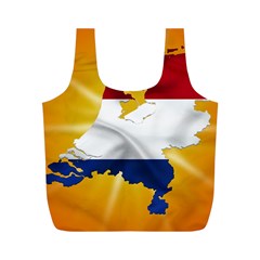 Holland Country Nation Netherlands Flag Full Print Recycle Bags (m)  by Nexatart