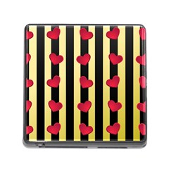 Love Heart Pattern Decoration Abstract Desktop Memory Card Reader (square) by Nexatart