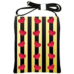 Love Heart Pattern Decoration Abstract Desktop Shoulder Sling Bags by Nexatart