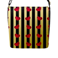 Love Heart Pattern Decoration Abstract Desktop Flap Messenger Bag (l)  by Nexatart