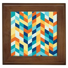 Geometric Retro Wallpaper Framed Tiles by Nexatart