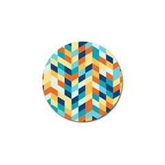 Geometric Retro Wallpaper Golf Ball Marker (4 Pack) by Nexatart