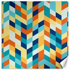 Geometric Retro Wallpaper Canvas 16  X 16   by Nexatart