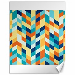 Geometric Retro Wallpaper Canvas 18  X 24   by Nexatart