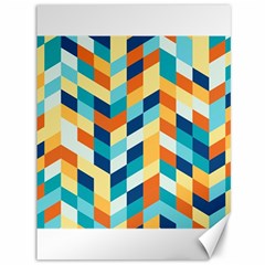 Geometric Retro Wallpaper Canvas 36  X 48   by Nexatart