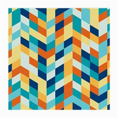 Geometric Retro Wallpaper Medium Glasses Cloth (2-side) by Nexatart