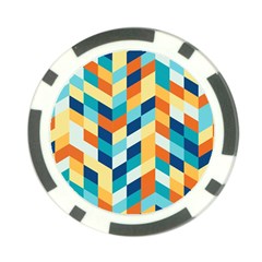 Geometric Retro Wallpaper Poker Chip Card Guard by Nexatart