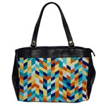 Geometric Retro Wallpaper Office Handbags Front