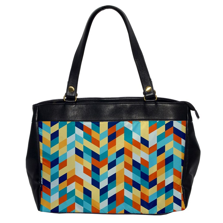 Geometric Retro Wallpaper Office Handbags