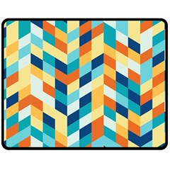 Geometric Retro Wallpaper Fleece Blanket (medium)  by Nexatart