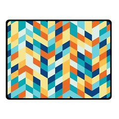 Geometric Retro Wallpaper Double Sided Fleece Blanket (small)  by Nexatart