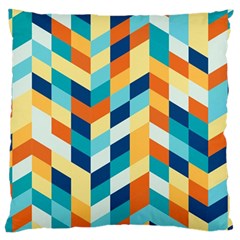 Geometric Retro Wallpaper Large Flano Cushion Case (two Sides) by Nexatart