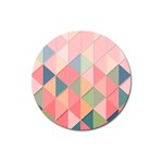 Background Geometric Triangle Magnet 3  (Round) Front