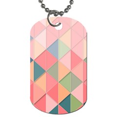 Background Geometric Triangle Dog Tag (one Side) by Nexatart