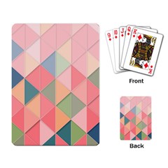 Background Geometric Triangle Playing Card by Nexatart