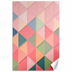 Background Geometric Triangle Canvas 24  X 36  by Nexatart