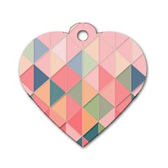 Background Geometric Triangle Dog Tag Heart (one Side) by Nexatart