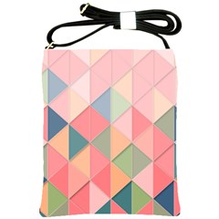 Background Geometric Triangle Shoulder Sling Bags by Nexatart