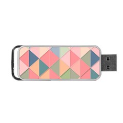 Background Geometric Triangle Portable Usb Flash (one Side) by Nexatart