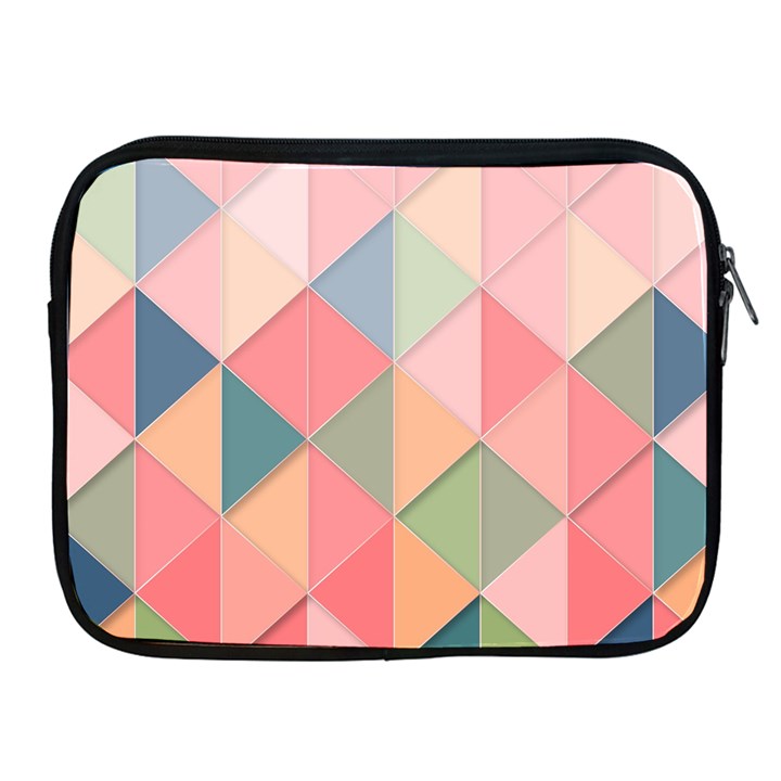 Background Geometric Triangle Apple iPad 2/3/4 Zipper Cases