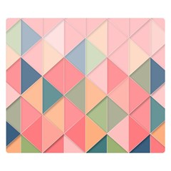 Background Geometric Triangle Double Sided Flano Blanket (small)  by Nexatart