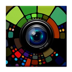 Lens Photography Colorful Desktop Tile Coasters by Nexatart