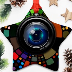 Lens Photography Colorful Desktop Ornament (star) by Nexatart