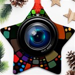 Lens Photography Colorful Desktop Ornament (Star) Front