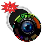 Lens Photography Colorful Desktop 2.25  Magnets (10 pack)  Front