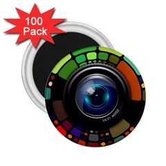 Lens Photography Colorful Desktop 2 25  Magnets (100 Pack)  by Nexatart