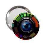 Lens Photography Colorful Desktop 2.25  Handbag Mirrors Front