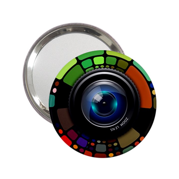 Lens Photography Colorful Desktop 2.25  Handbag Mirrors