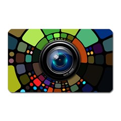 Lens Photography Colorful Desktop Magnet (rectangular) by Nexatart