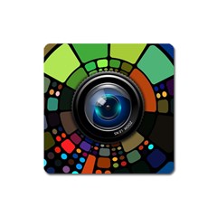 Lens Photography Colorful Desktop Square Magnet