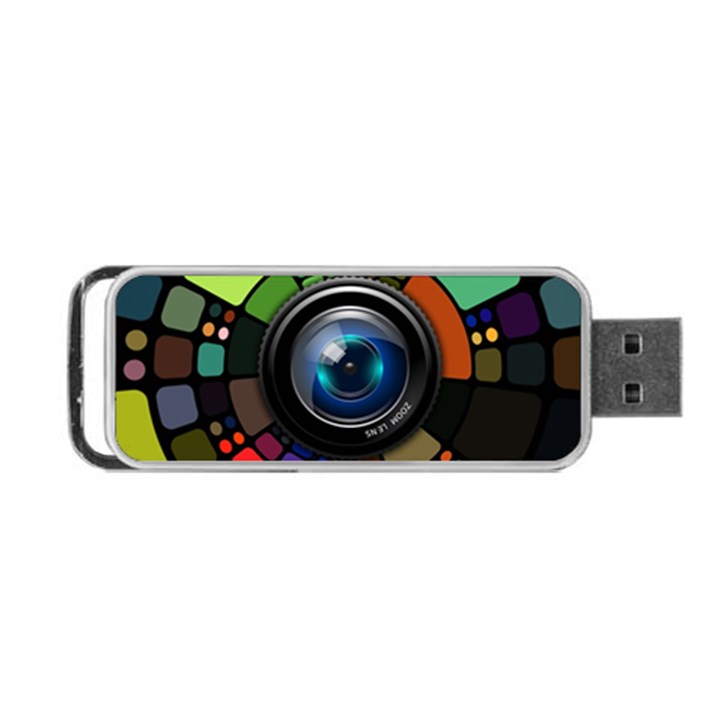 Lens Photography Colorful Desktop Portable USB Flash (Two Sides)