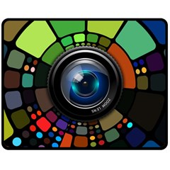 Lens Photography Colorful Desktop Double Sided Fleece Blanket (medium)  by Nexatart