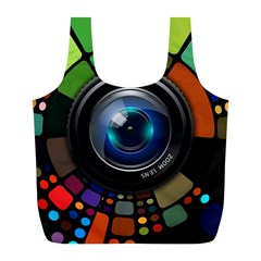 Lens Photography Colorful Desktop Full Print Recycle Bags (l)  by Nexatart