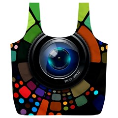 Lens Photography Colorful Desktop Full Print Recycle Bags (l)  by Nexatart