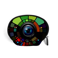 Lens Photography Colorful Desktop Accessory Pouches (small)  by Nexatart