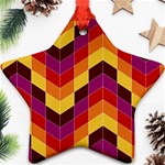 Geometric Pattern Triangle Ornament (Star) Front