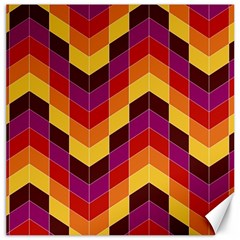 Geometric Pattern Triangle Canvas 12  X 12   by Nexatart