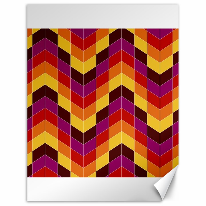 Geometric Pattern Triangle Canvas 18  x 24  