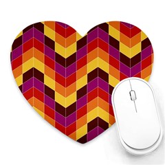 Geometric Pattern Triangle Heart Mousepads by Nexatart