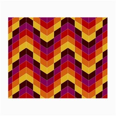 Geometric Pattern Triangle Small Glasses Cloth (2-side) by Nexatart