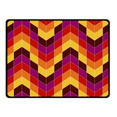 Geometric Pattern Triangle Fleece Blanket (small) by Nexatart