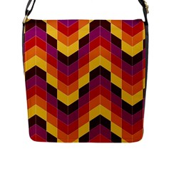 Geometric Pattern Triangle Flap Messenger Bag (l)  by Nexatart