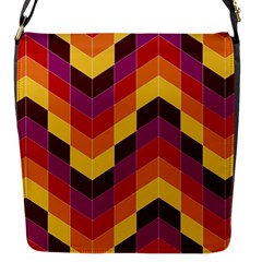 Geometric Pattern Triangle Flap Messenger Bag (s) by Nexatart