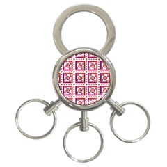 Background Abstract Square 3-ring Key Chains by Nexatart