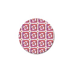 Background Abstract Square Golf Ball Marker (4 Pack) by Nexatart