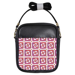 Background Abstract Square Girls Sling Bags by Nexatart